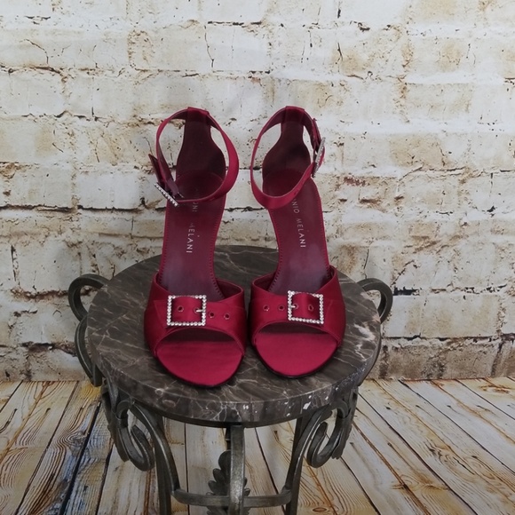 ANTONIO MELANI Shoes Antonio Melani Burgundy Heels With Ankle Strap Poshmark